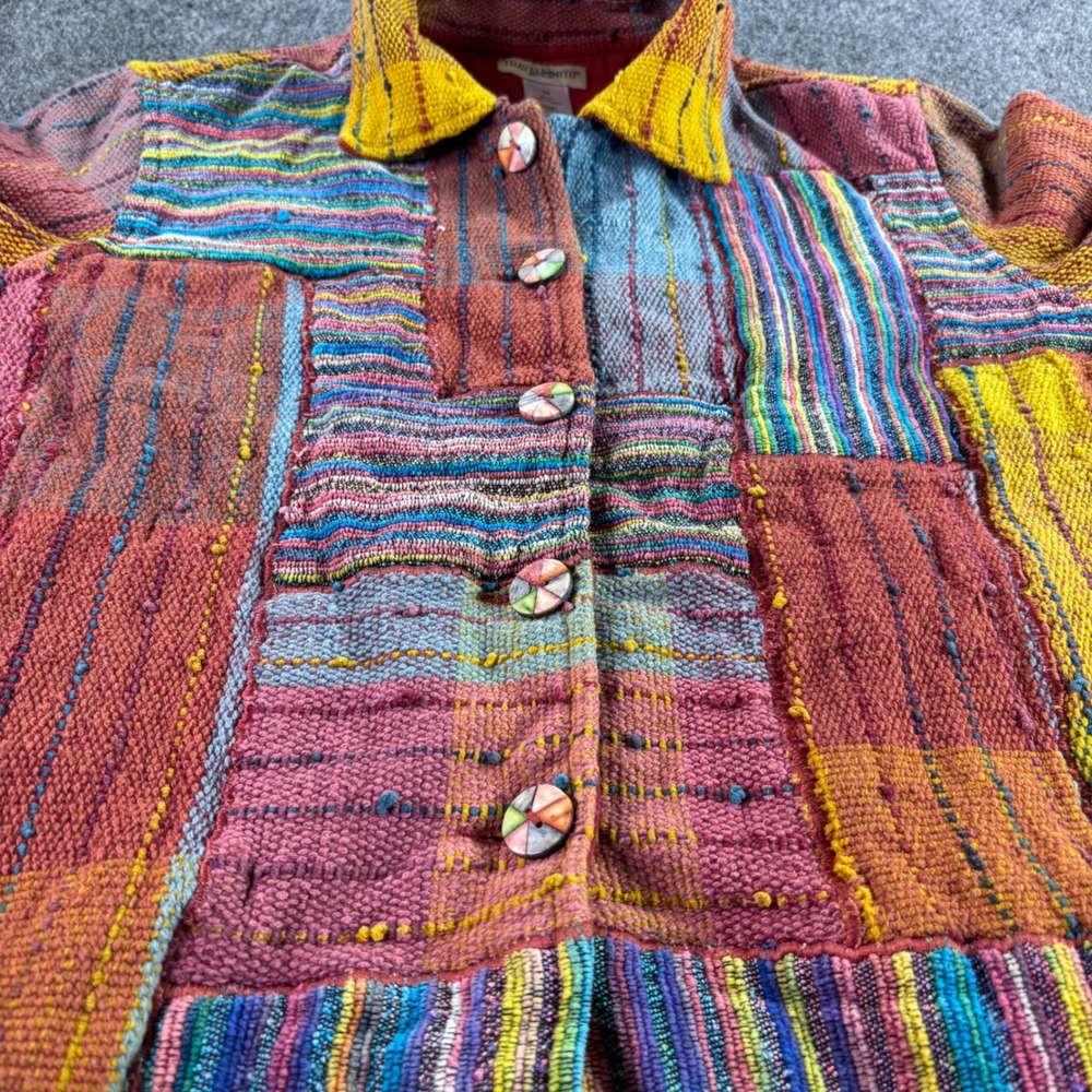 Travelsmith Patchwork Jacket Womens M Multi Color… - image 4